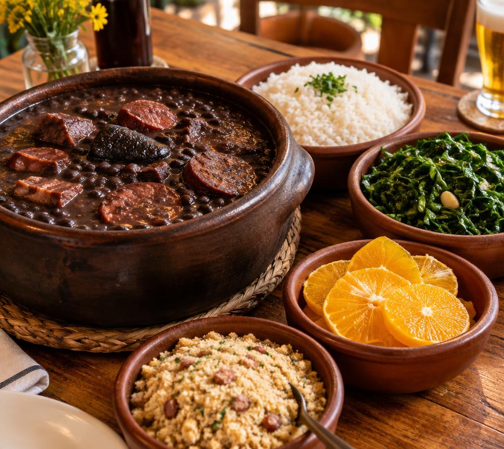 A tradicional feijoada servida às quartas e sábados
